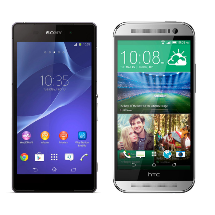 So sánh Sony Xperia Z2 và HTC One M8