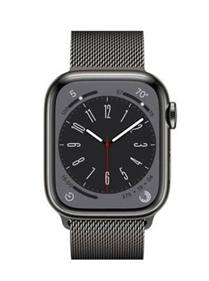 Apple Watch Series 8 GPS + 4G, 41mm - Viền thép dây thép - VN/A (Graphite)