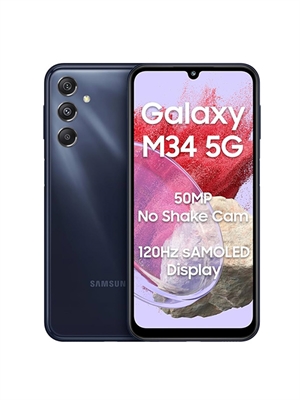 Điện thoại di động Samsung Galaxy M34 5G 8GB/128GB pin 6.000 mAh Chính hãng (Black)