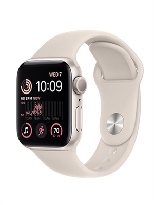 Đồng hồ thông minh Apple Watch SE 2022 GPS + 4G, 44mm – Viền nhôm dây cao su VN/A (Starnight)
