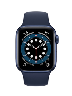 Đồng hồ thông minh Apple Watch Series 6 GPS 40mm - Viền nhôm dây cao su (Xanh) Chính hãng VN/A