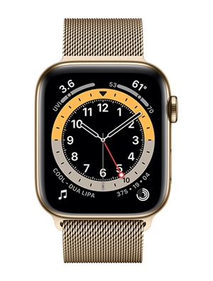 Đồng hồ thông minh Apple Watch Series 6 LTE 44mm Viền thép dây thép (Gold) Chính hãng VN/A