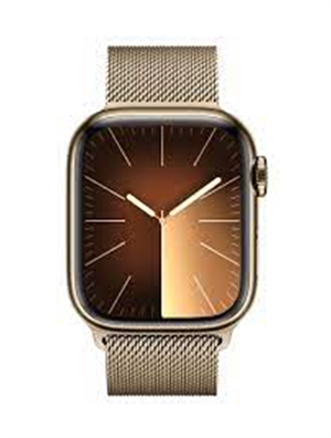 Đồng hồ thông minh Apple Watch Series 9 - GPS + LTE, 45mm - Vỏ Thép Dây Thép - VN/A (Gold)