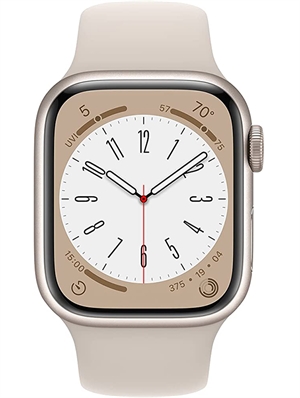 Apple Watch Series 8 GPS + 4G, 41mm - Viền nhôm dây cao su - VN/A (Starlight)